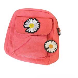 Pink Flower Crossbody Bag - Stylish & Feminine Handbag for Women